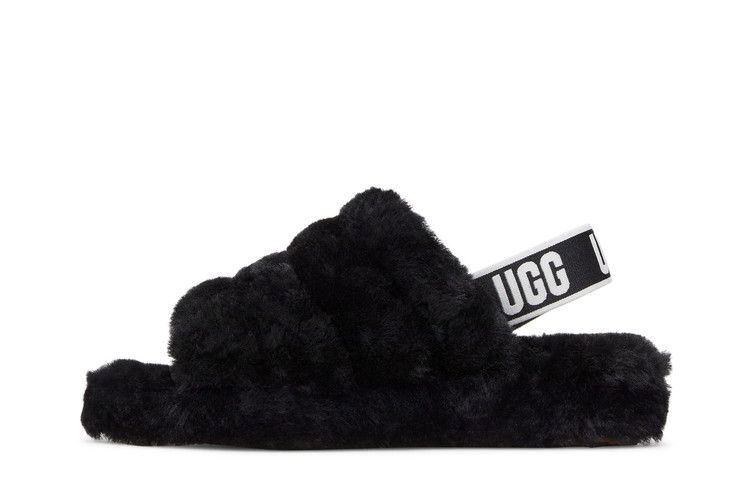 UGG Wmns Fluff Yeah Slide 'Black'