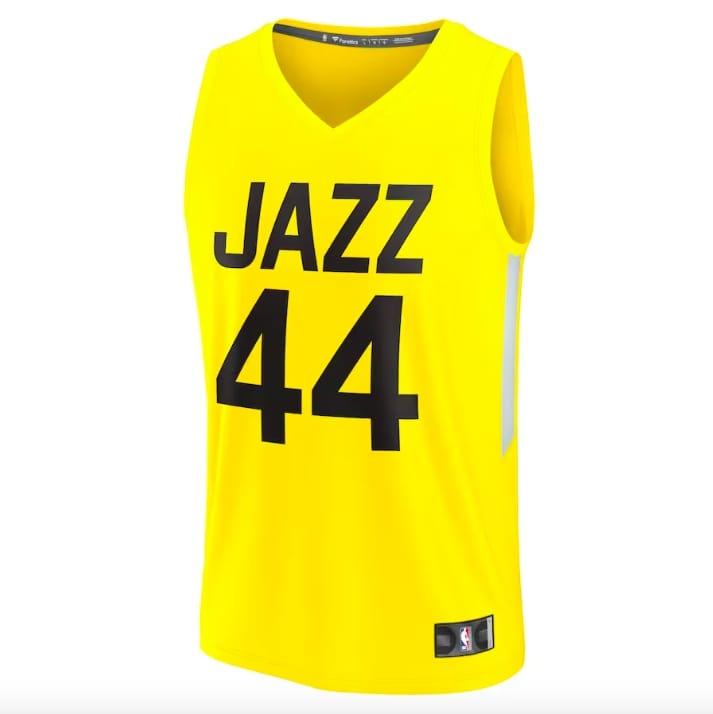 2022-23-Utah-Jazz-44-Bojan-Bogdanovic-Fast-Break-Icon-Yellow-Jersey-3