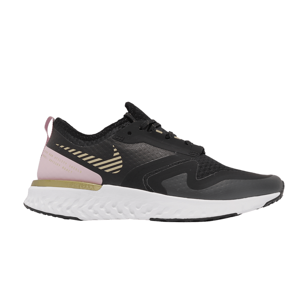 Кроссовки Nike Wmns Odyssey React 2 Shield 'Black Metallic Gold'