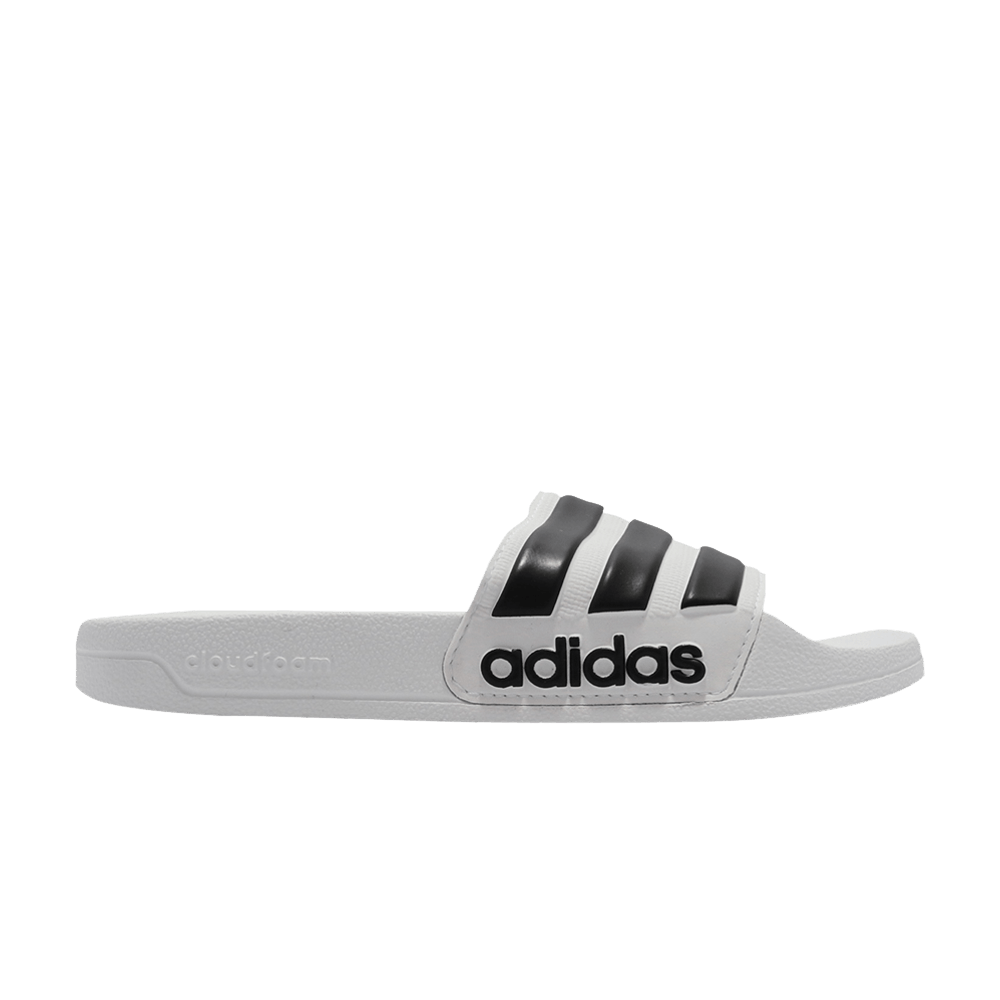Adidas Adilette Shower Slide 'White Black'