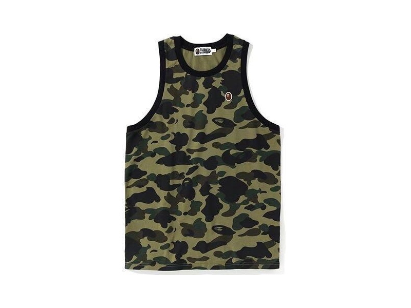 Спортивная майка BAPE 1st Camo One Point Tank Top Green