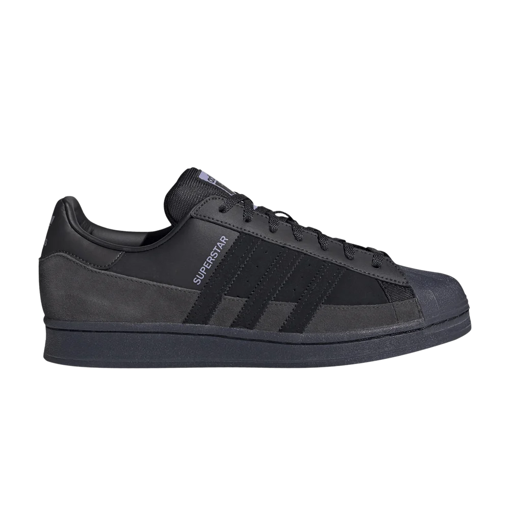 Кроссовки Adidas Superstar 'Black Dust Purple'
