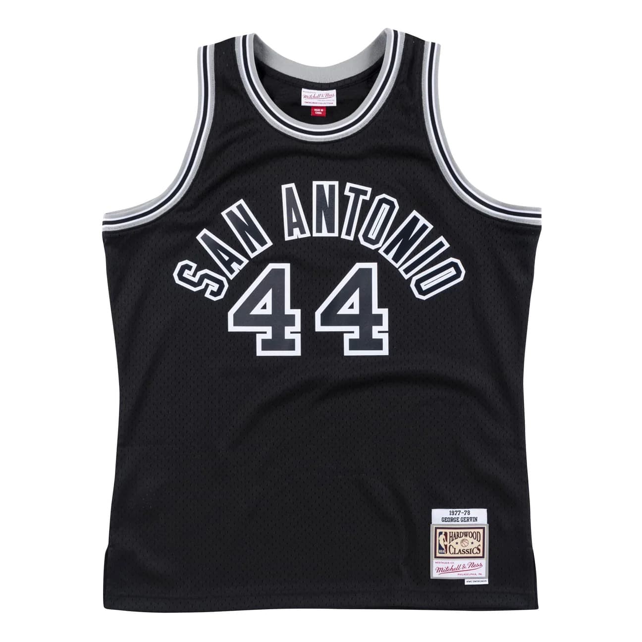 1977-78-San-Antonio-Spurs-George-Gervin-44-Swingman-Hardwood-Classics-Black-Jersey-5