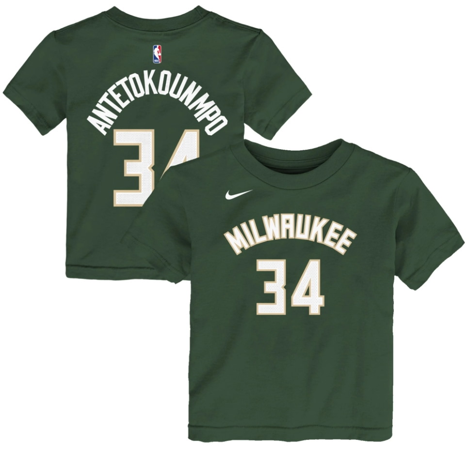 Баскетбольная футболка Nike Giannis Antetokounmpo Milwaukee Bucks Icon Edition Boys NBA T-Shirt
