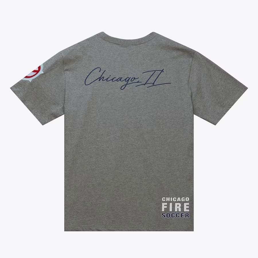Футболка Mitchell & Ness Heather Gray Chicago Fire City Collection T-Shirt
