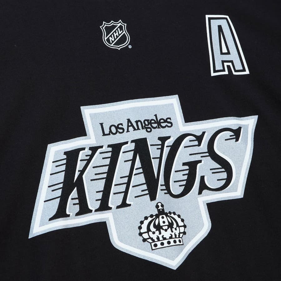 Футболка Mitchell & Ness Luc Robitaille Black Los Angeles Kings Name & Number T-Shirt