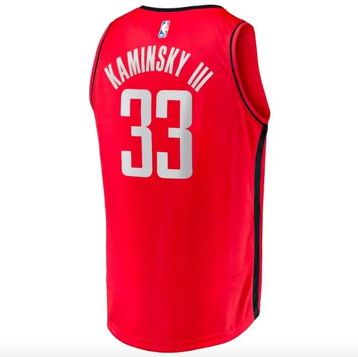 Баскетбольная джерси Houston Rockets #33 Frank Kaminsky III Fast Break Icon Red Jersey