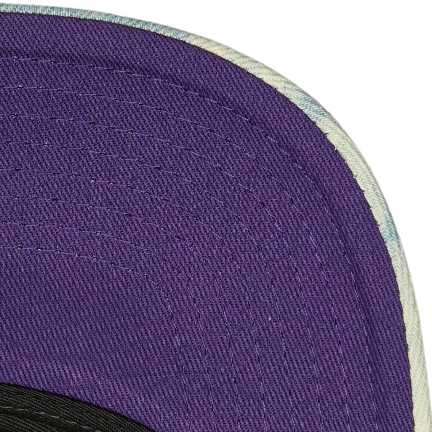 Бейсболка Mitchell & Ness Acid Wash Snapback Los Angeles Lakers Hat