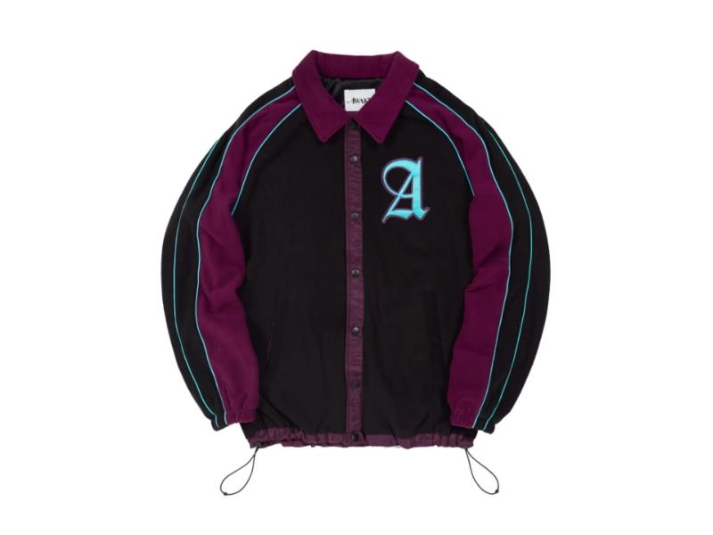 Куртка Awake Baseball Fleece Jacket Black/Purple