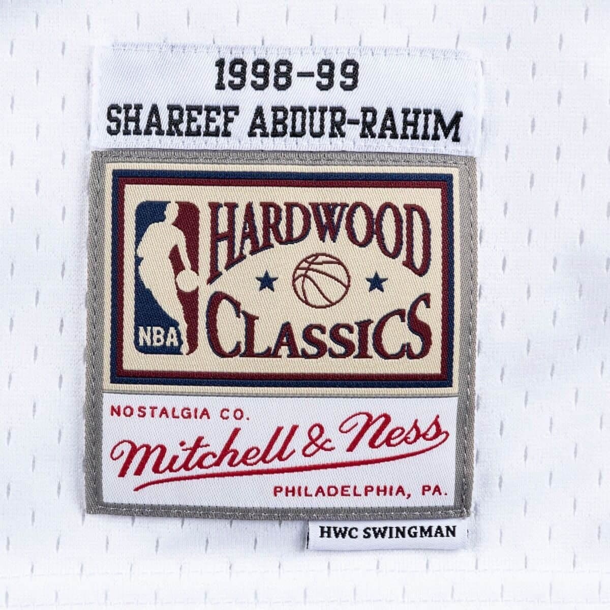 Баскетбольная джерси 1998-99 Vancouver Grizzlies Shareef Abdur-Rahim #3 Swingman Hardwood Classics White Jersey