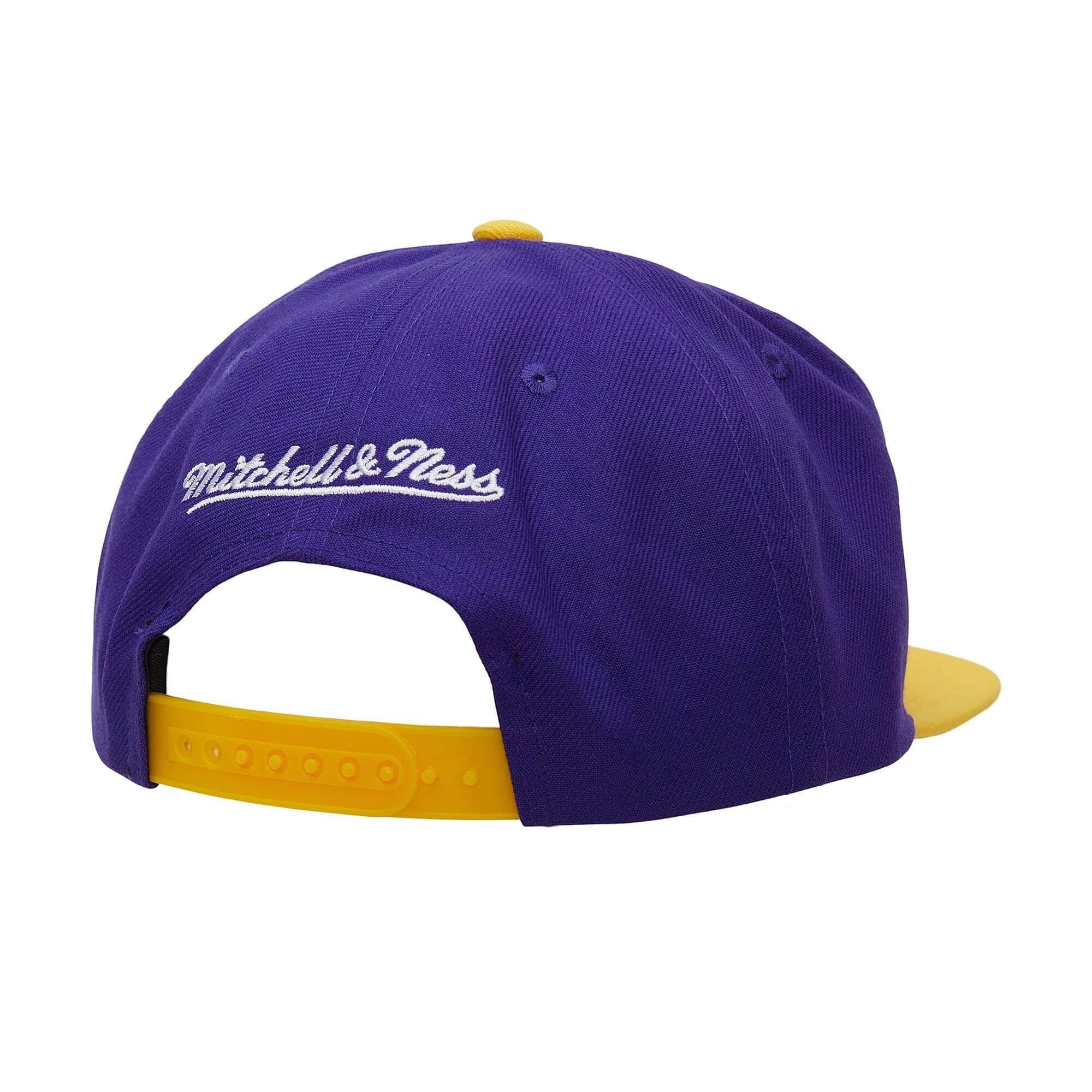 Бейсболка Mitchell & Ness Logo Bill Snapback Los Angeles Lakers Hat