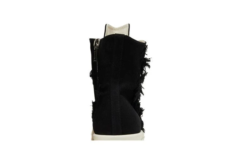 Кроссовки Rick Owens DRKSHDW Strobe Cotton Denim Slashed High 'Black Milk'