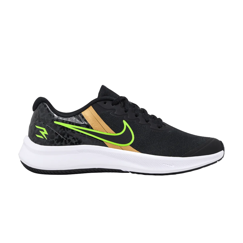 Krossovki-Nike-Star-Runner-3-RW-GS-Black-Action-Green