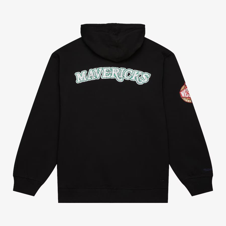 Худи Mitchell & Ness Black Dallas Mavericks Team OG Fleece Pullover Hoodie