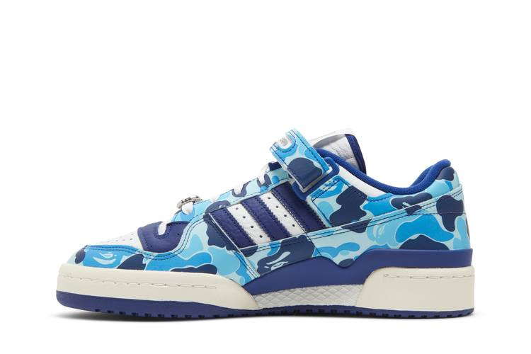 Кроссовки BAPE x adidas Forum Low 84 '30th Anniversary - Blue'