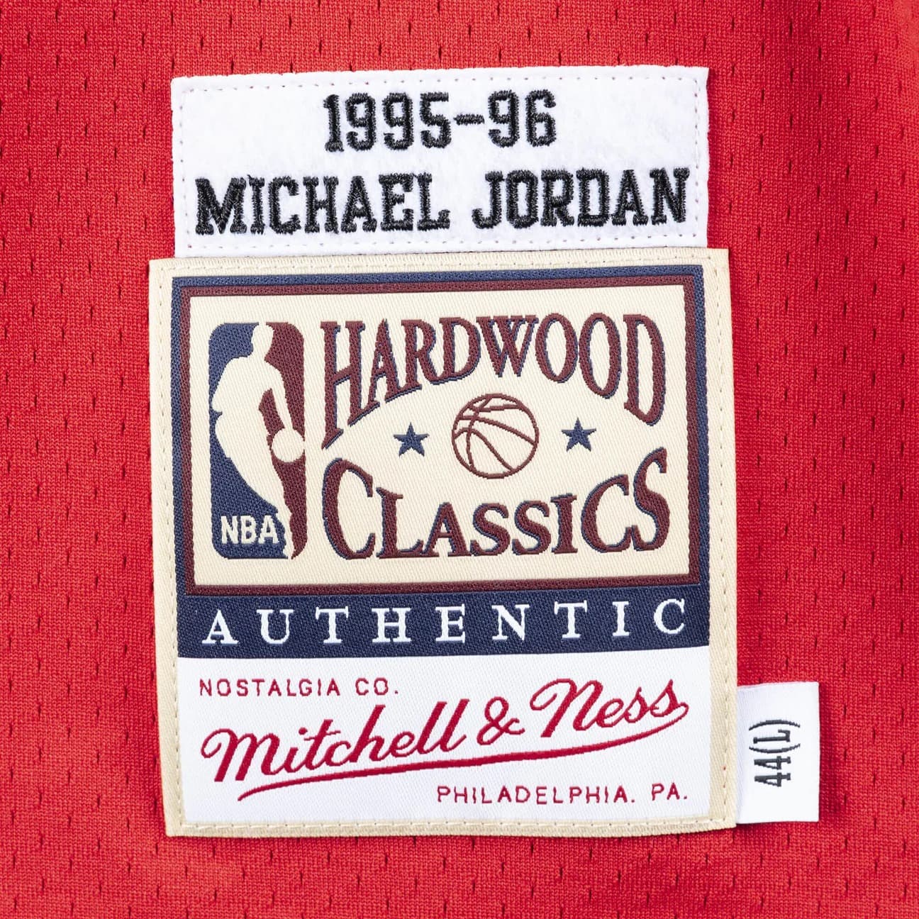 Баскетбольная джерси 1995-1996 Chicago Bulls Michael Jordan #23 Authentic Finals Hardwood Classic Red Jersey