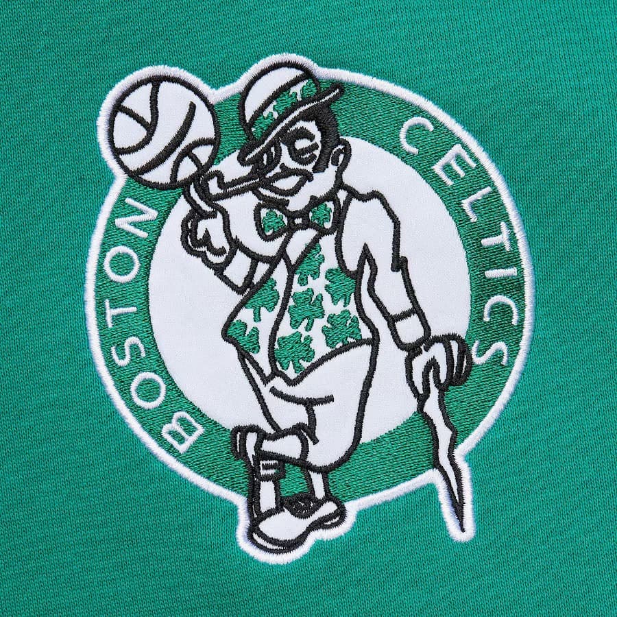 Худи Mitchell & Ness Paul Pierce Kelly Green Boston Celtics Name & Number Fleece Pullover Hoodie