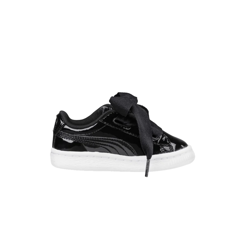 Krossovki-Puma-Basket-Heart-Patent-Toddler-Black