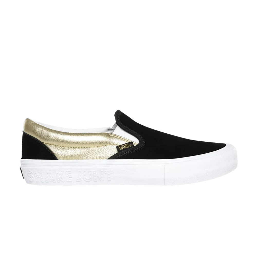 Кроссовки Vans Shake Junt x Slip-On Pro 'Black Gold'