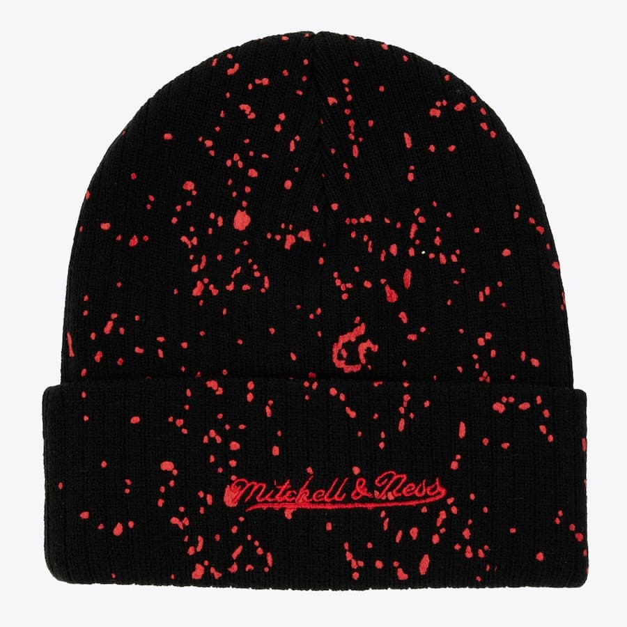 Шапка Mitchell & Ness Black Chicago Blackhawks Nep Cuffed Knit Hat