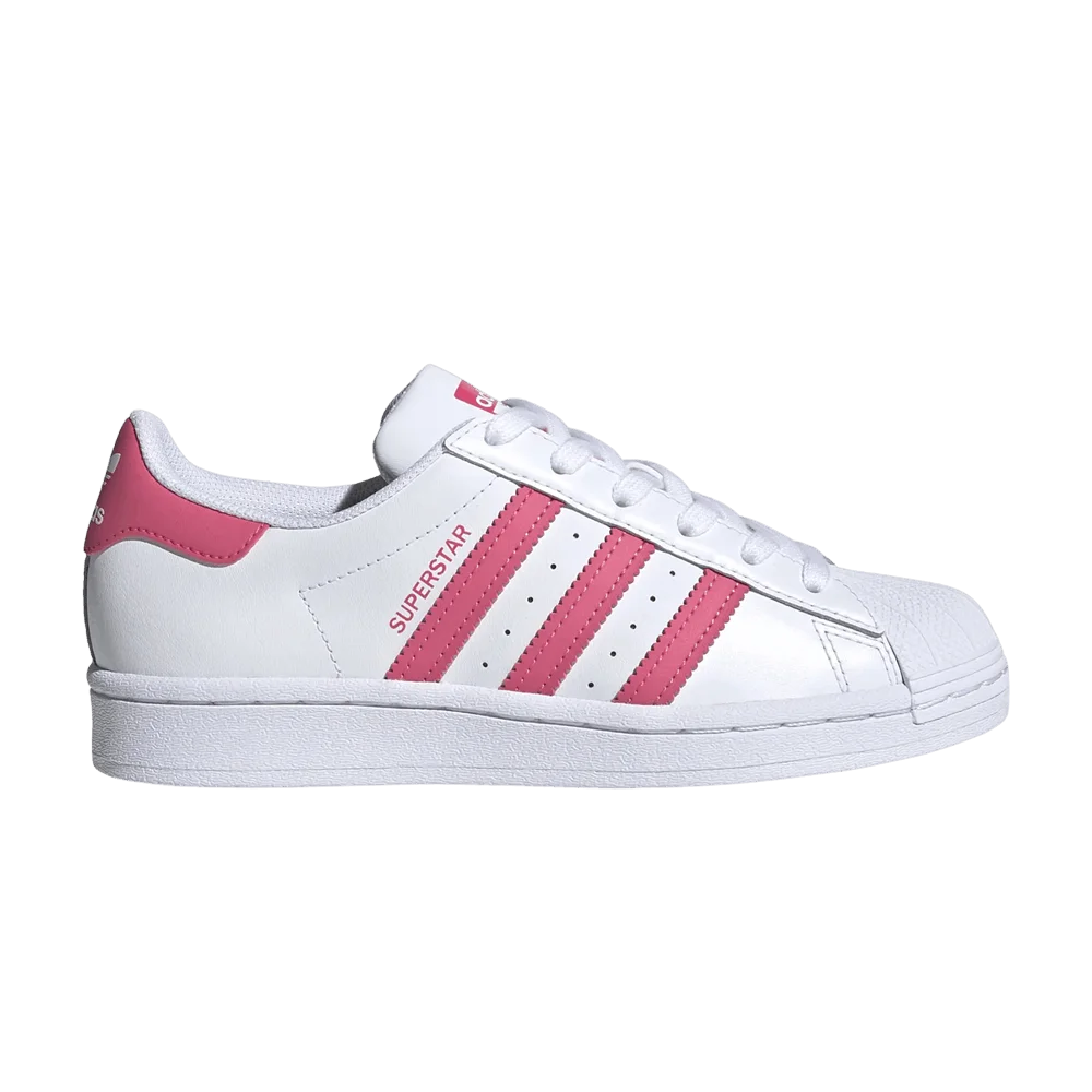 Кроссовки adidas Superstar J 'White Super Pink'