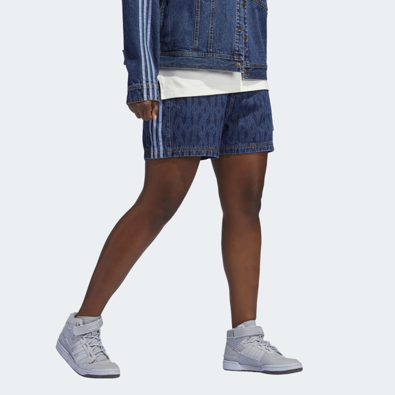 Спортивные шорты adidas Ivy Park Monogram Denim Shorts (All Gender) Dark Denim