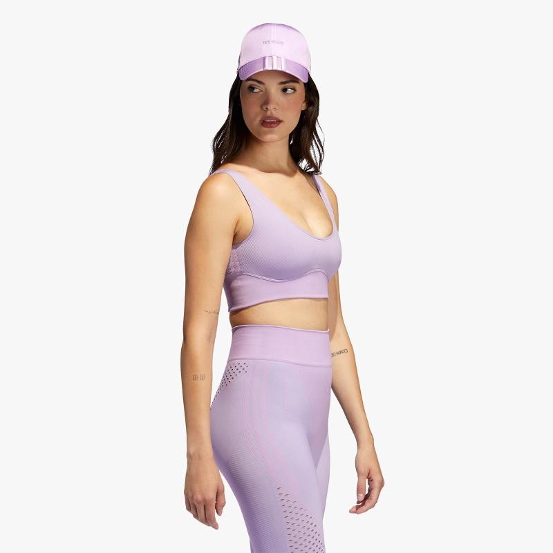 Спортивный топ adidas Ivy Park Knit Scoop Bra Dust Purple/Purple Glow