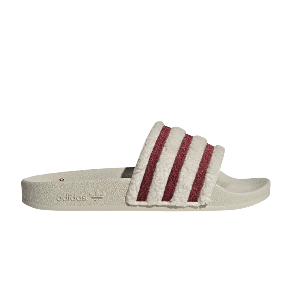 Adidas Wmns Adilette Slide 'Aluminium Shadow Red'