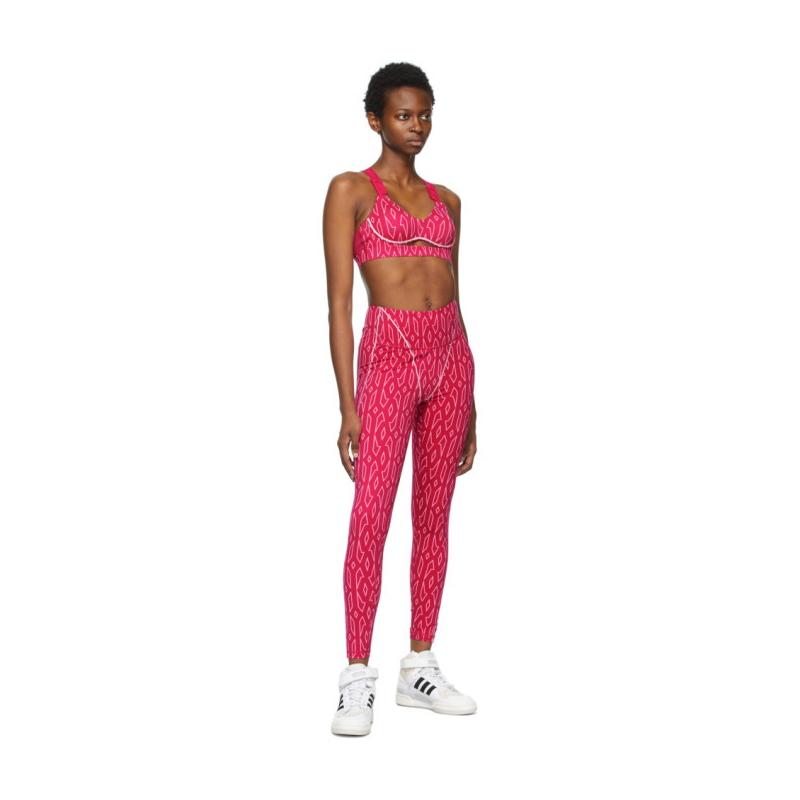 Спортивный топ adidas Ivy Park Medium-Support Monogram Cutout Bra Bold Pink