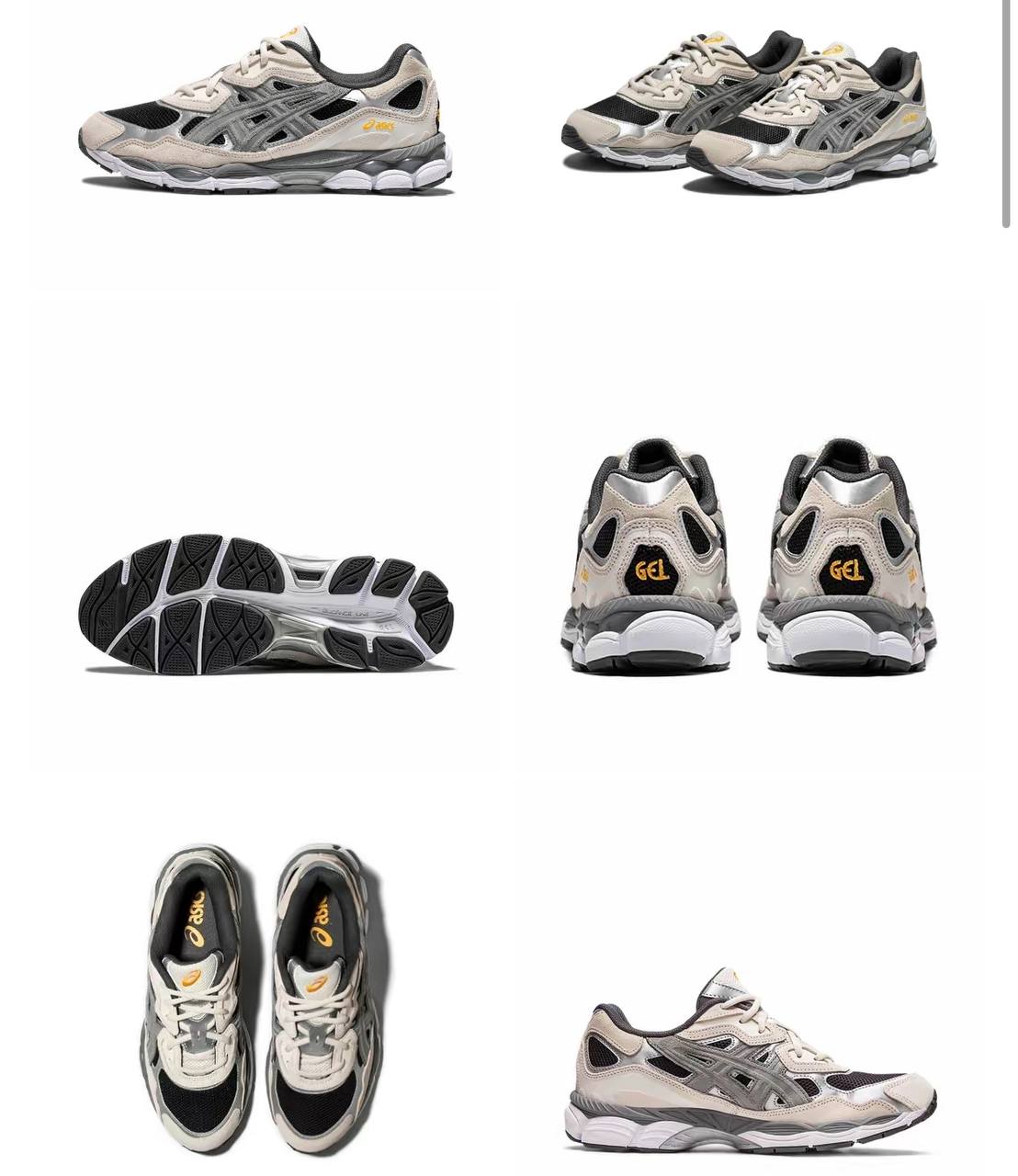 Кроссовки Asics Gel NYC Clay Grey Black