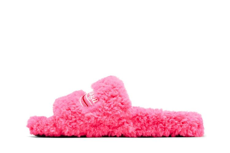 Balenciaga Wmns Furry Slides 'Faux Fur - Hot Pink'