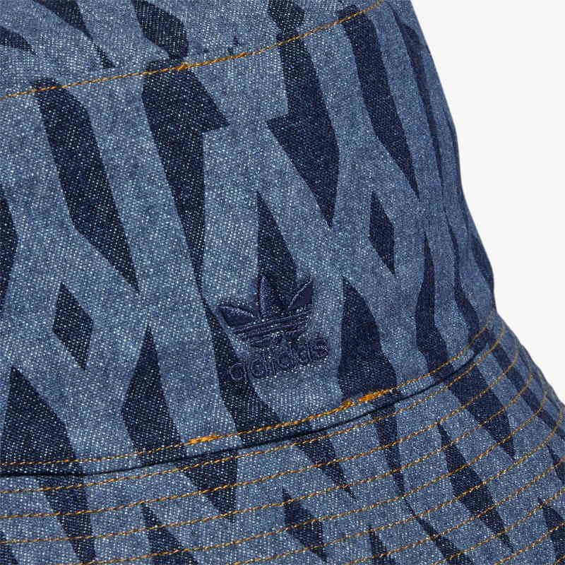Панама adidas Ivy Park Reversible Monogram Bucket Hat Dark Blue