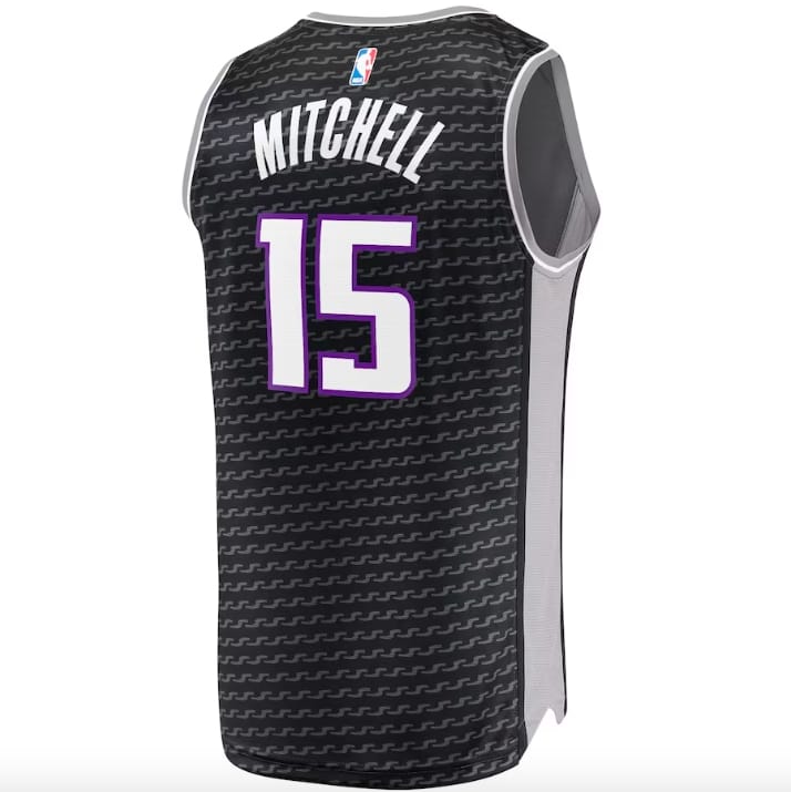 2022-23-Sacramento-Kings-15-Davion-Mitchell-Fast-Break-Statement-Black-Jersey-2
