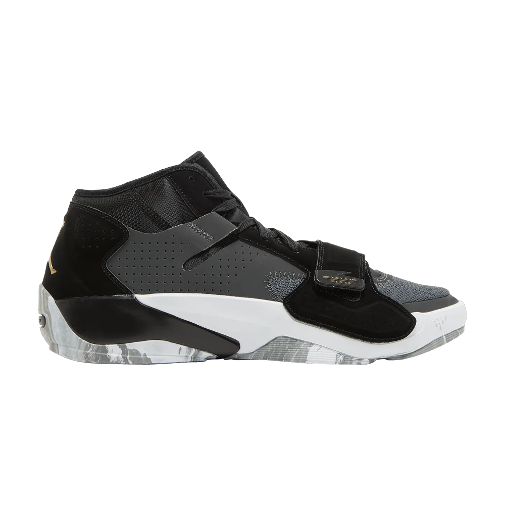 Krossovki-Air-Jordan-Zion-2-TB-Black-Metallic-Gold
