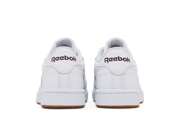 Кроссовки Reebok Club C 85 'White Burgundy Gum'