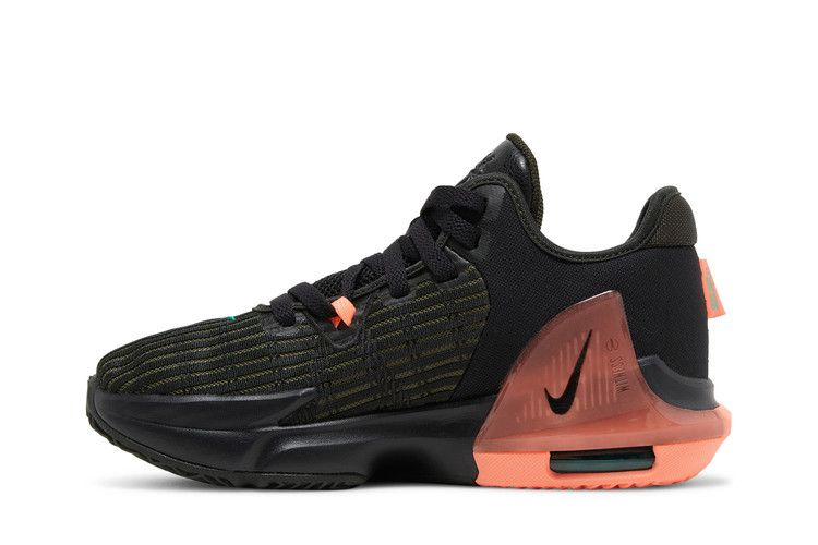 Кроссовки Nike LeBron Witness 6 GS 'Black Crimson Pulse'
