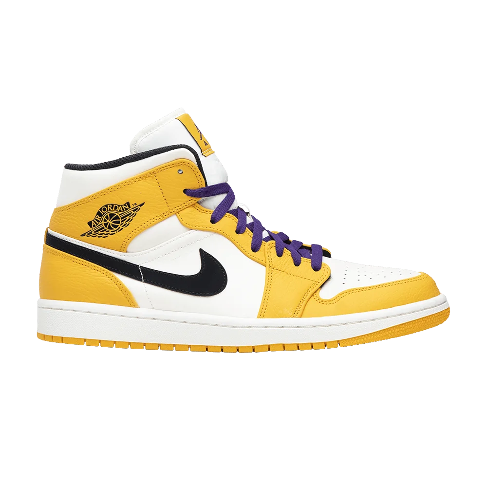 Krossovki-Air-Jordan-1-Mid-Lakers