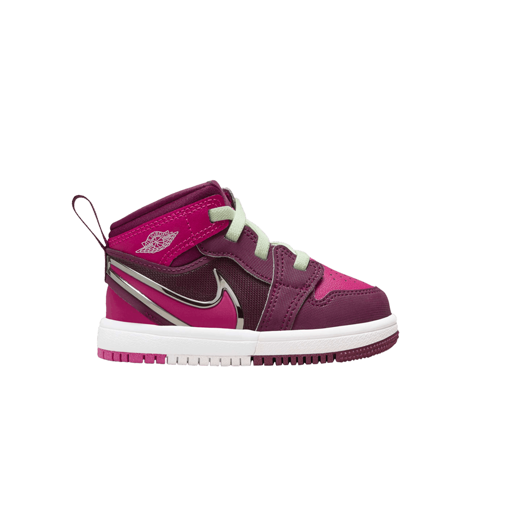 Кроссовки Air Jordan 1 Mid RM EasyOn TD 'Bordeaux Active Pink'