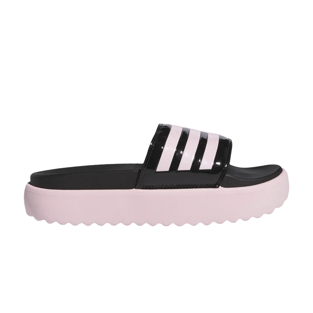 Adidas Wmns Adilette Platform Slide 'Black Clear Pink'