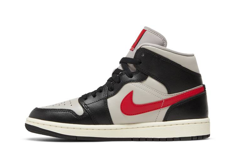 Кроссовки Wmns Air Jordan 1 Mid 'Black College Grey'