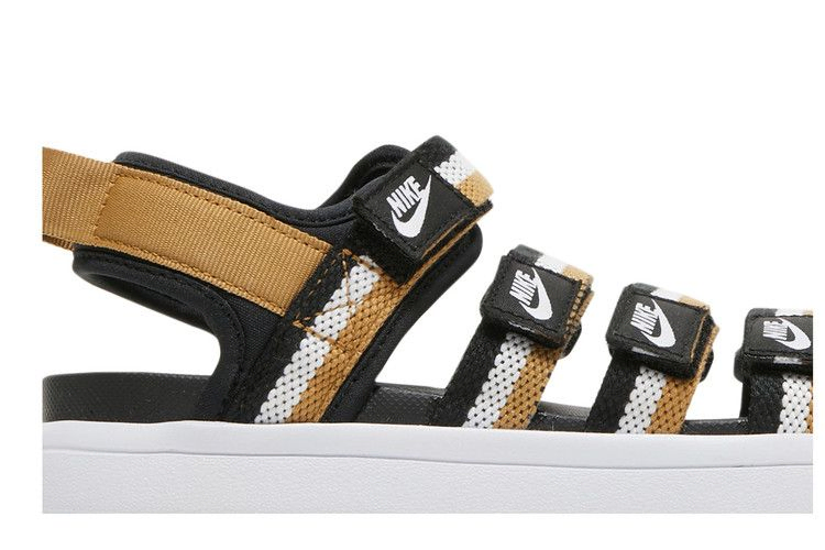 Nike Wmns Icon Classic Sandal 'Black Metallic Gold'