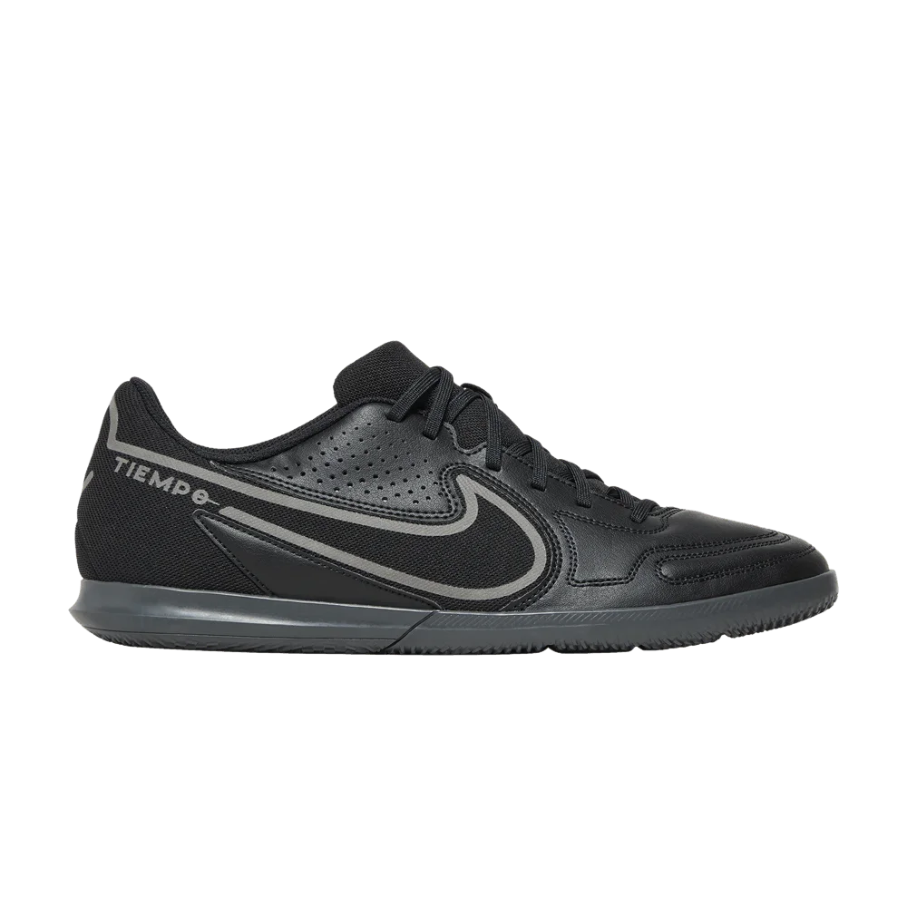 Krossovki-Nike-Tiempo-Legend-9-Club-IC-Black-Metallic-Bomber-Grey