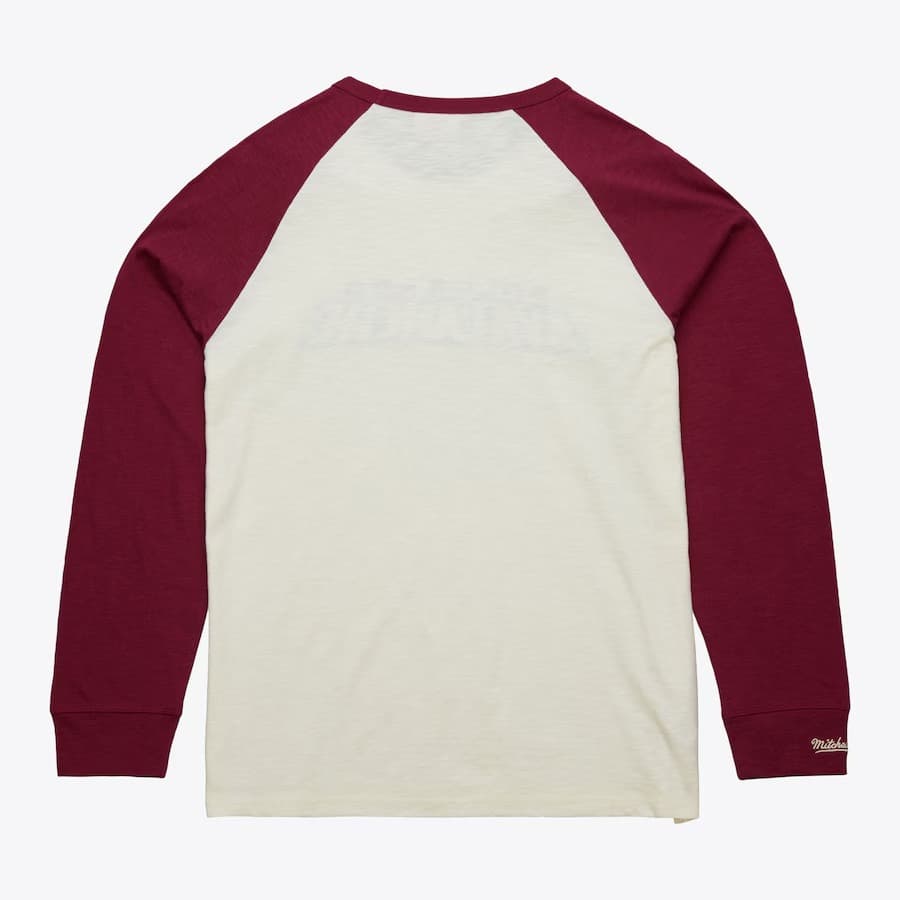 Лонгслив Mitchell & Ness Cream Colorado Avalanche Legendary Slub Raglan Long Sleeve T-Shirt