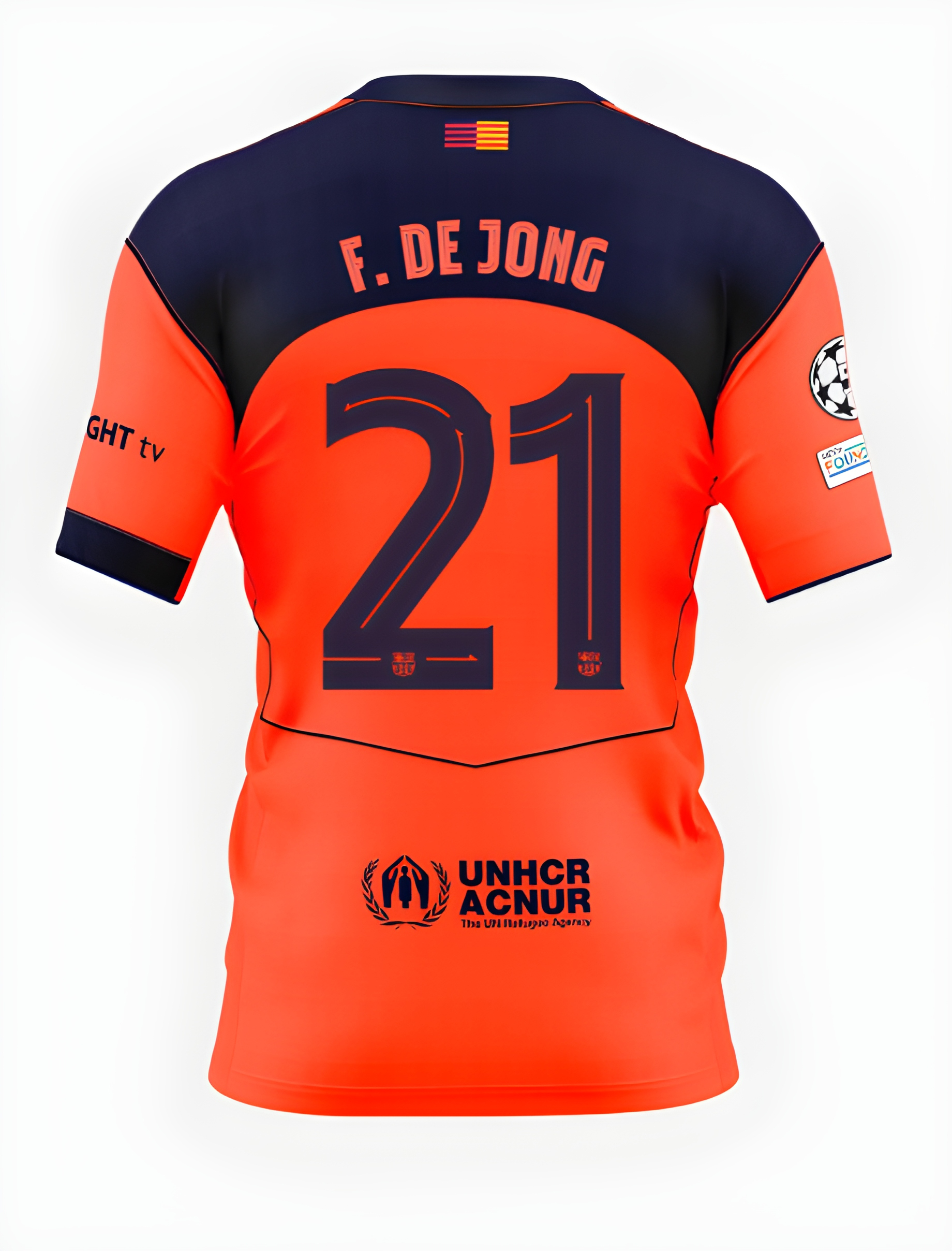 Женское футбольное джерси FC Barcelona T90 25/26 UCL third jersey F. DE JONG