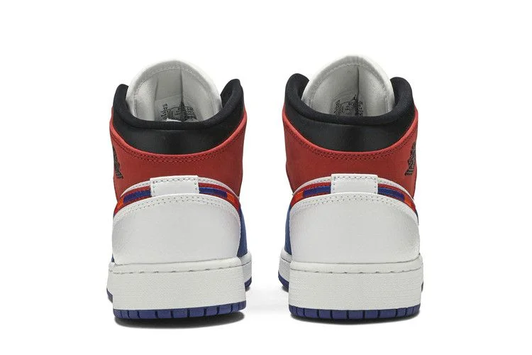 Кроссовки Air Jordan 1 MID SE GS 'Multicolored Swoosh'
