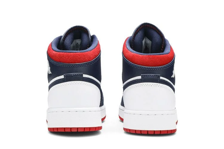 Кроссовки Air Jordan 1 Mid GS 'USA Olympic'