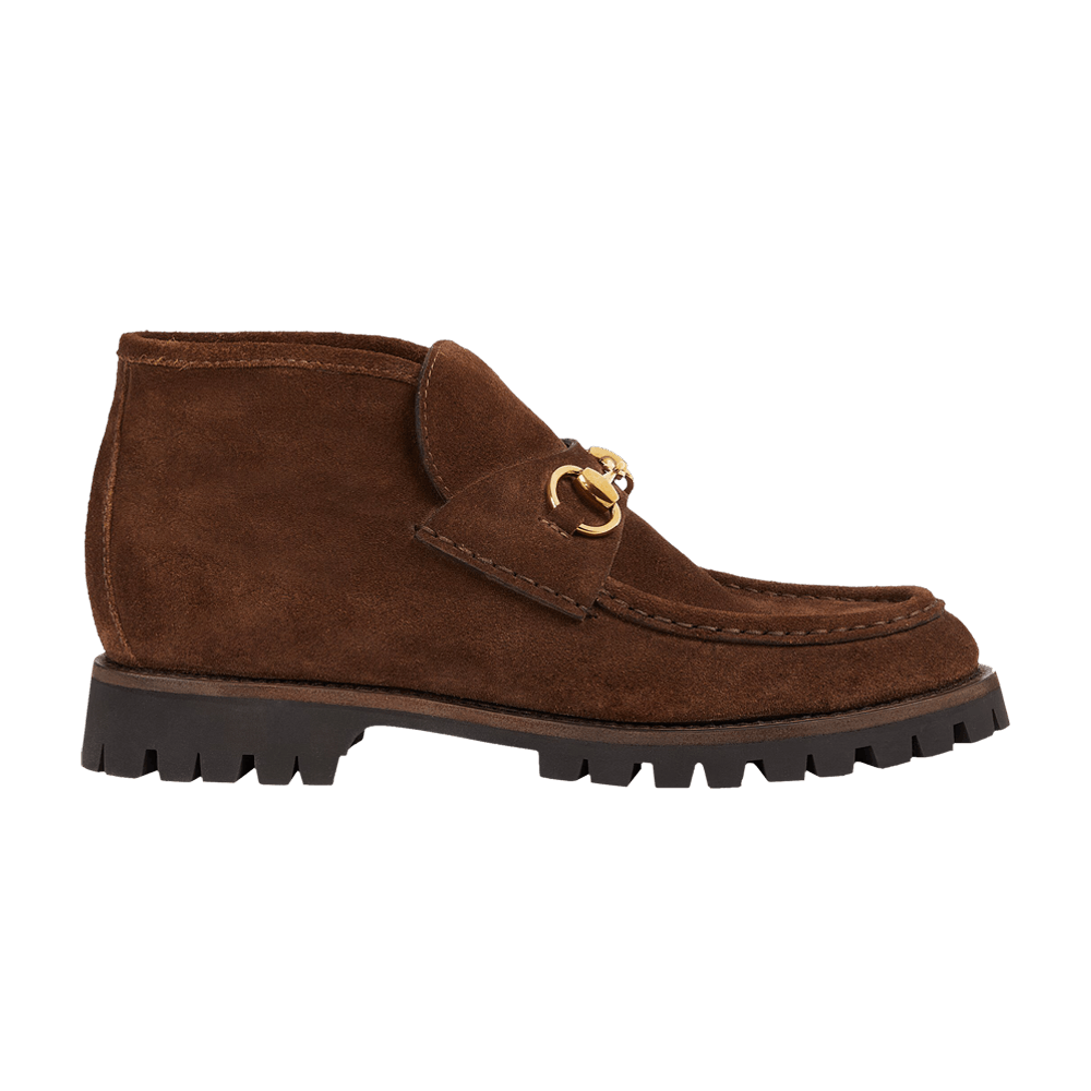 Кроссовки Gucci Wmns Horsebit Ankle Boot 'Washed Brown'