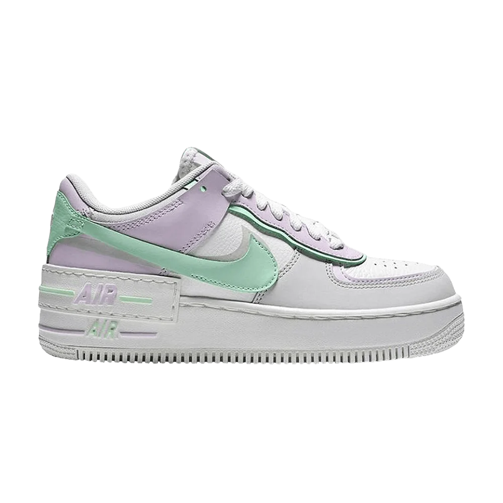 Кроссовки Nike Wmns Air Force1 Shadow 'White Purple Green'