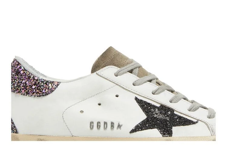 Кроссовки Golden Goose Wmns Superstar 'White Black Glitter'