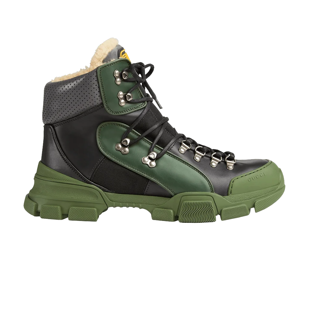 Krossovki-Gucci-Flashtrek-High-Black-Green